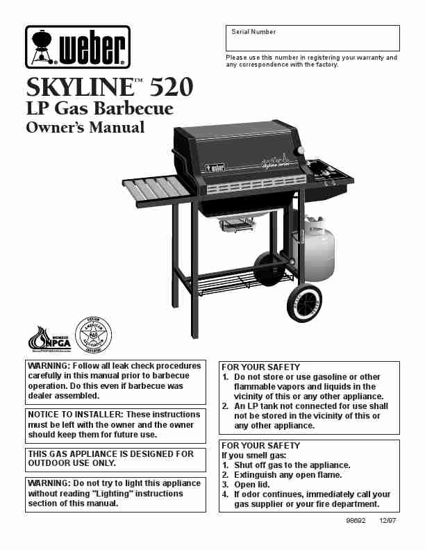 Weber Gas Grill SKYLINETM 520-page_pdf